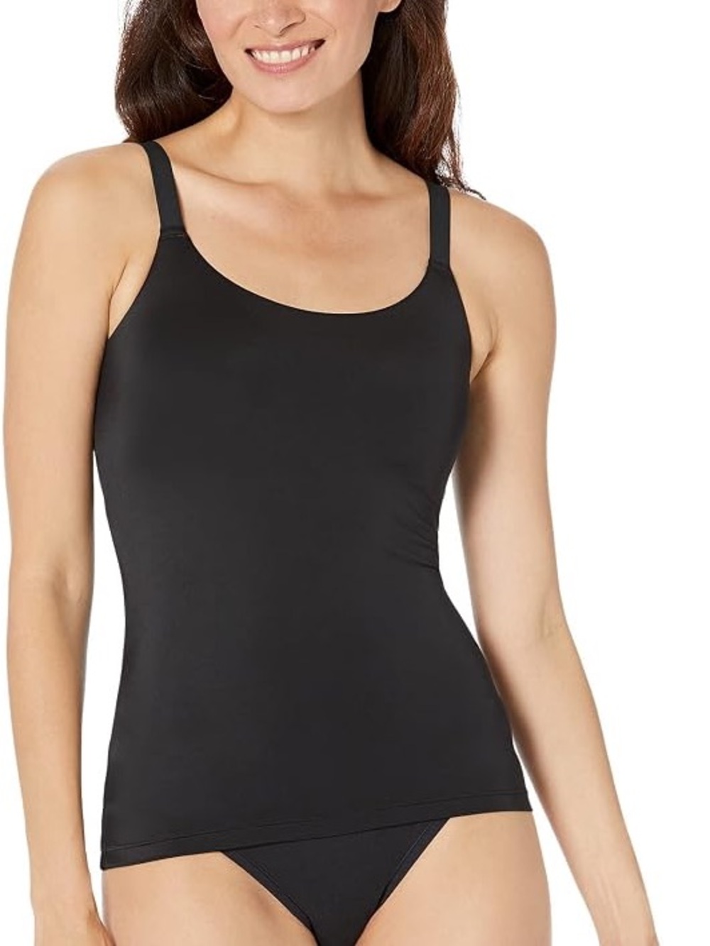 NWT SPANX black seamless cami small